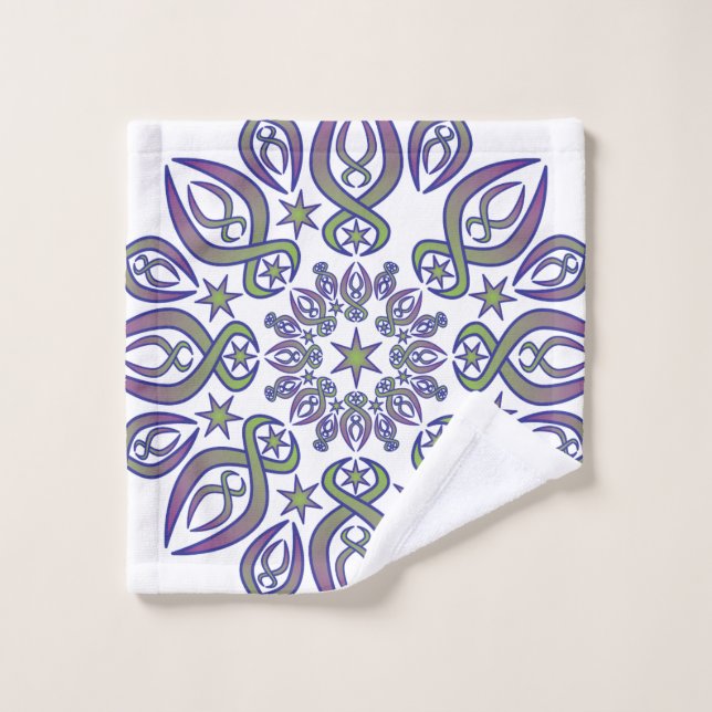 Blue Spikes Wash Cloth (Wash Cloth)