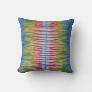 Blue Spine Tie Dye American MoJo Pillow