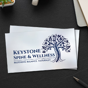Blue Spine Tree  Business Card