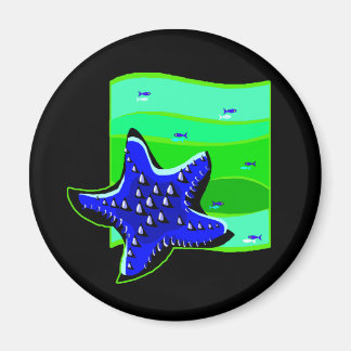 Blue Spiny Starfish Magnet
