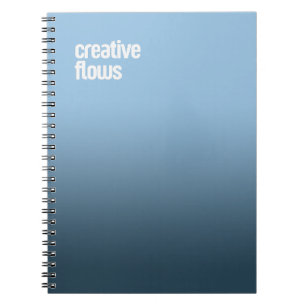 Blue Spiral Notebook – "Creative Flows" Journal