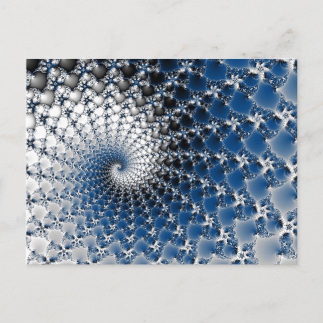 Blue Spiral Postcard (Front)