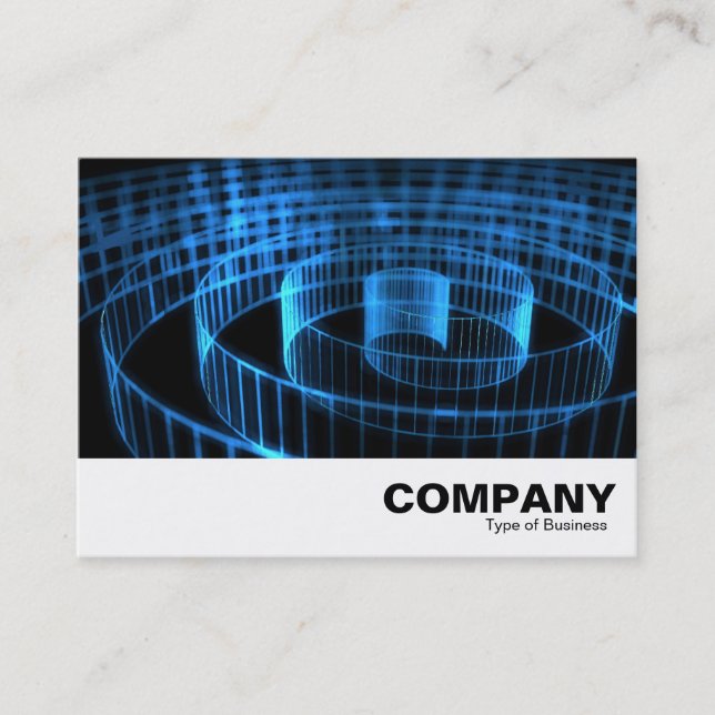 Blue Spirral Business Card (Front)