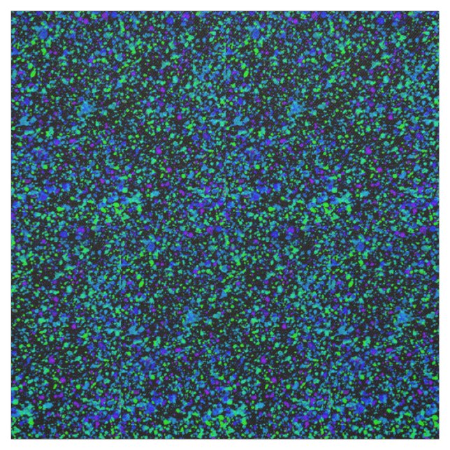 Blue Splatter - Cotton Twill Fabric (Swatch)
