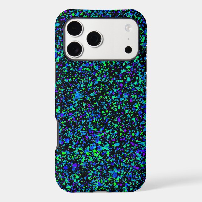 Blue Splatter - iPhone Case (Back)