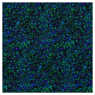Blue Splatter - Natural Linen Fabric