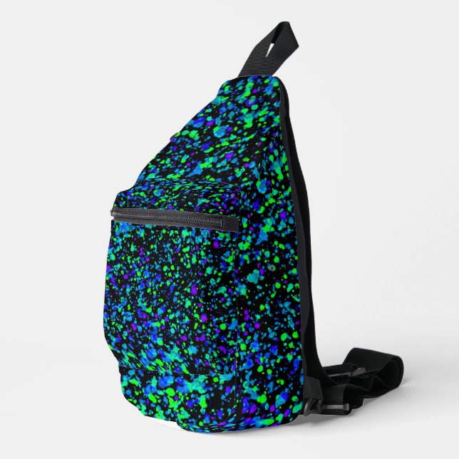 Blue Splatter - Sling Bag (Right Corner)
