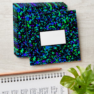 Blue Splatter - Square Envelope