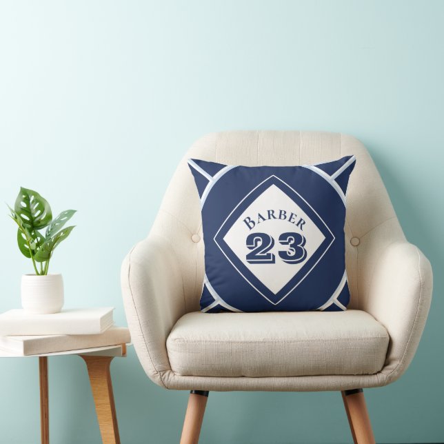 Blue Sport Theme throw pillow (Chair)