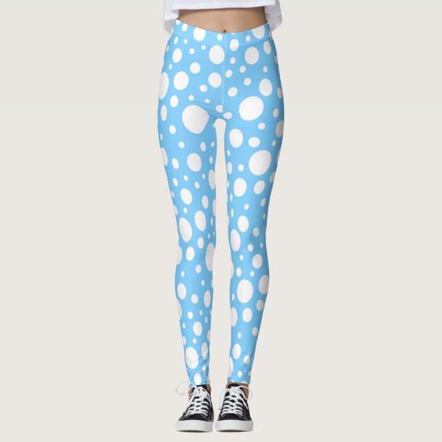 Blue Spots Leggings (Front)