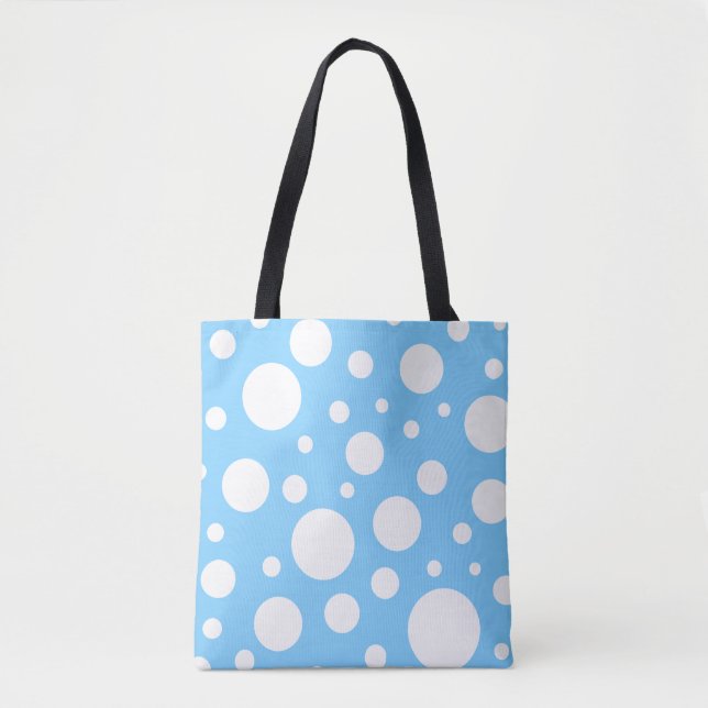 Blue Spots Tote Bag (Front)