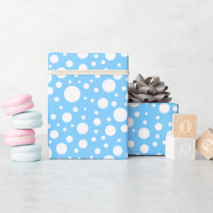 Blue Spots Wrapping Paper