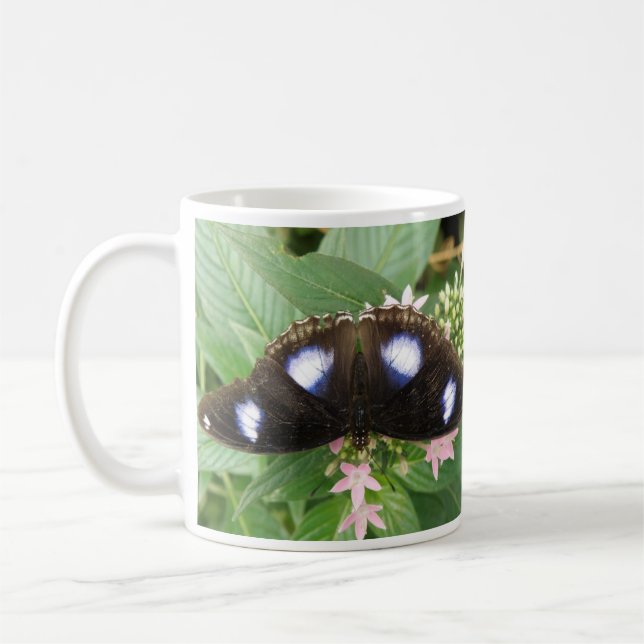 Blue Spotted Butterfly Mug (Left)