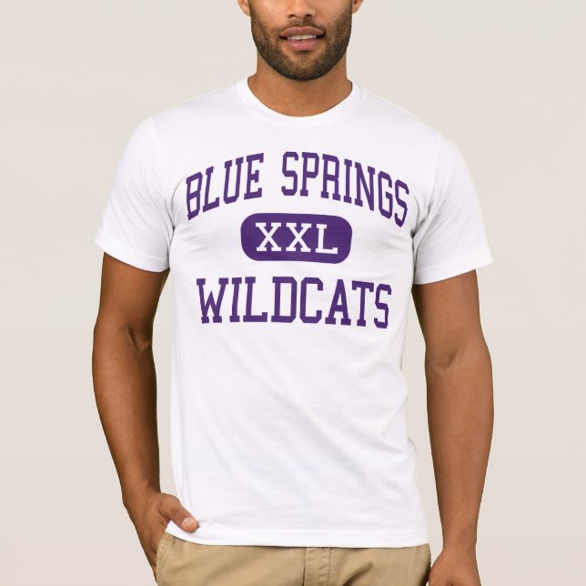 Blue Springs - Wildcats - High - Blue Springs T-Shirt (Front)