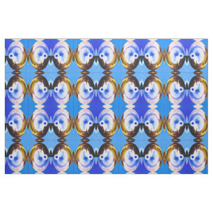 Blue springtime fabric