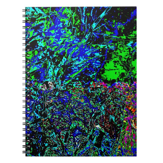 Blue sprinkle abstract Spiral Photo Notebook,Joy  Notebook (Front)