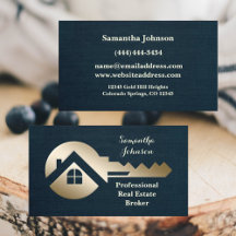 Blue Spruce Gold Key Real Estate Business Card