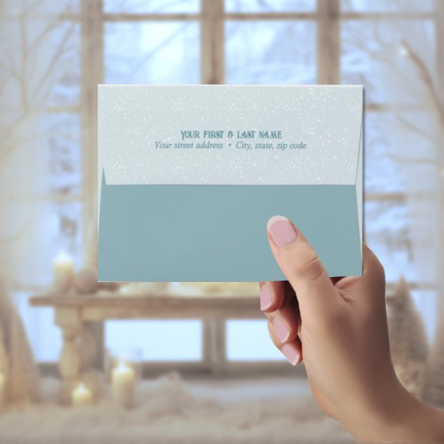 Blue Spruce Magical Forest Christmas Envelope (Creator Uploaded)