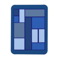 Blue Square Geometric - Emotion Form and Colour