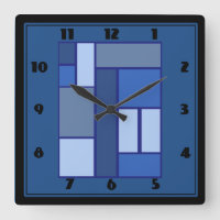 Blue Square Geometric - Emotion Form and Colour