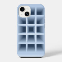 Blue square holes pattern