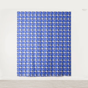 Blue Squarish Pattern Tapestry
