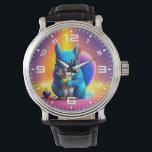 Blue Squirrel Eating A Fruit  Watch<br><div class="desc">Blue Squirrel Eating A Fruit</div>