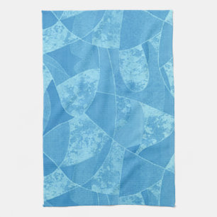 Blue Stain Glass Kitchen Towel