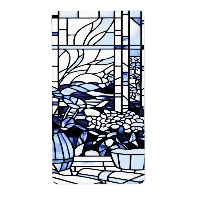 Blue Stained Glass Garden Spring Garden (Front)