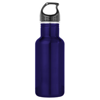 Blue Stainless Steel Water Bottle Personalised