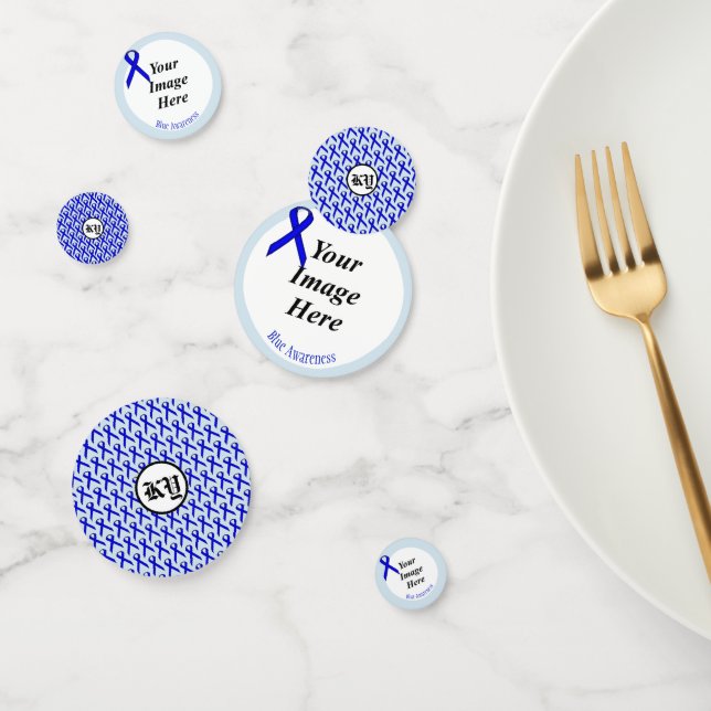 Blue Standard Ribbon by Kenneth Yoncich Confetti (Group)