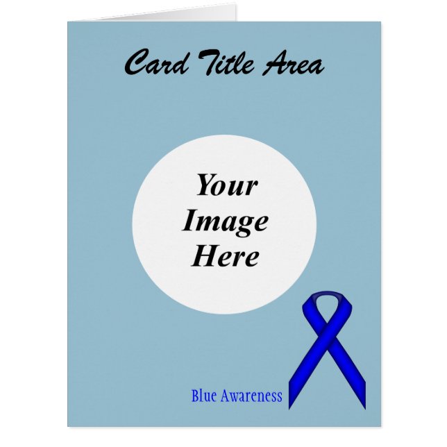 Blue Standard Ribbon Template by Kenneth Yoncich (Front)