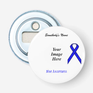 Blue Standard Ribbon Template by Kenneth Yoncich Bottle Opener