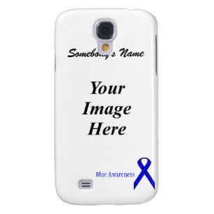 Blue Standard Ribbon Template by Kenneth Yoncich Galaxy S4 Case