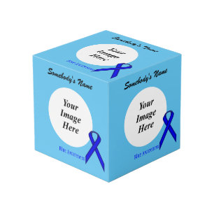 Blue Standard Ribbon Template by Kenneth Yoncich Cube