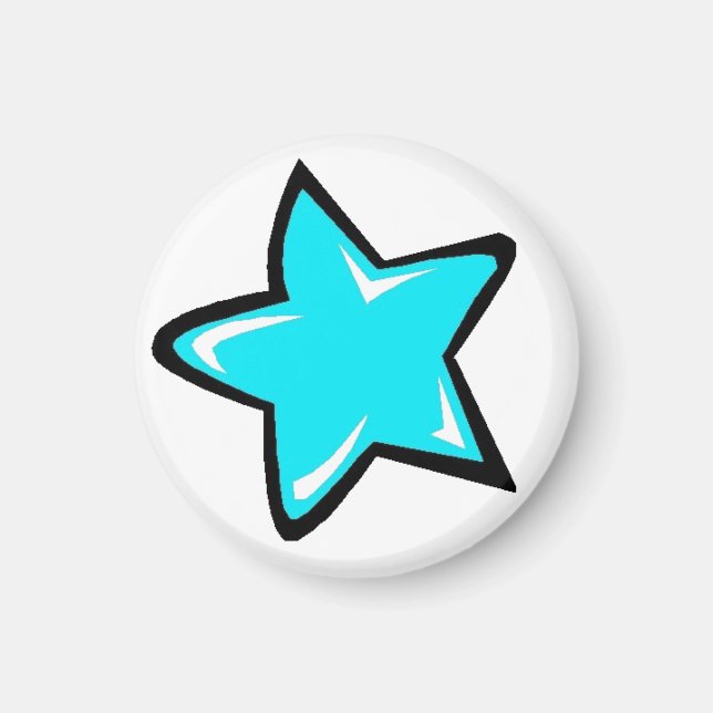 Blue Star 2 Magnet (Front)