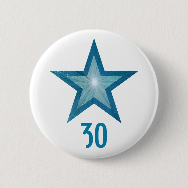 Blue Star 'Age' button white (Front)