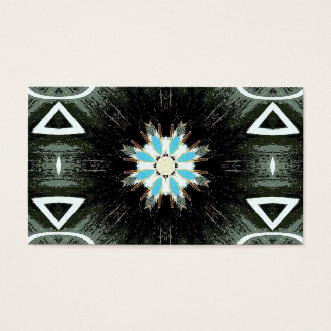 blue star-burst geometric (Front)