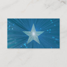 Blue Star business card template
