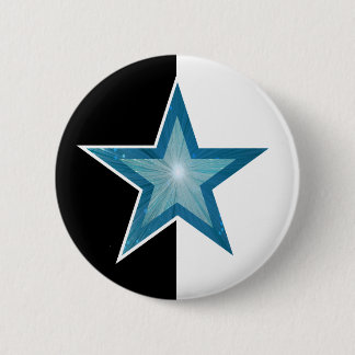 Blue Star button black white