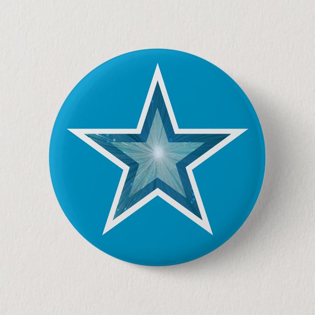 Blue Star button blue (Front)