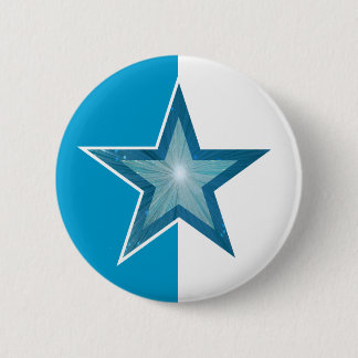 Blue Star button blue white