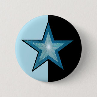 Blue Star button pale blue black