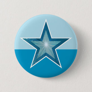 Blue Star button two tone blue