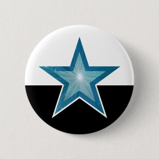 Blue Star button white black