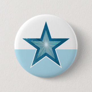 Blue Star button white pale blue
