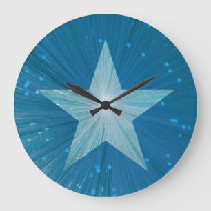 Blue Star clock round