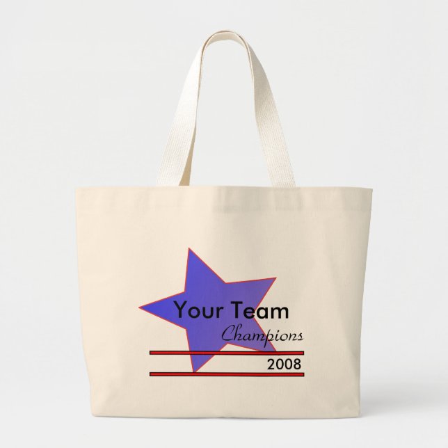 Blue Star Custom Team Champion Tote Bag (Front)