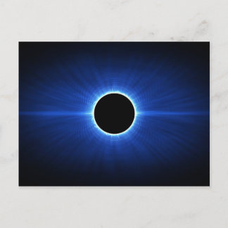 Blue Star Eclipse Postcard