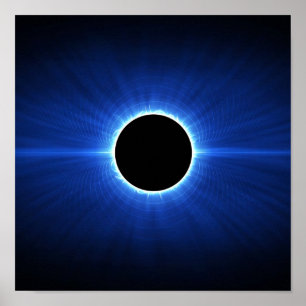 Blue Star Eclipse Poster